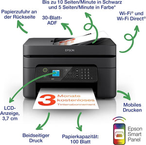 Epson WorkForce WF-2960DWF A4-Multifunktions-Tintenstrahldrucker